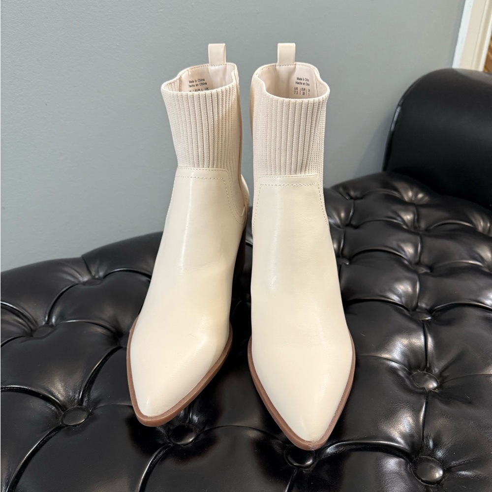 New Call It Spring Cream Ankle Booties